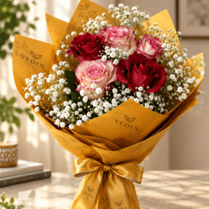 Bouquet de Roses VEDEN L’Heure Dorée